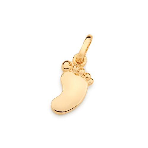 PINGENTE PEZINHO DE BEBÊ BANHADO A OURO 18K