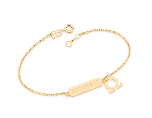 PULSEIRA BANHADA A OURO 18K CORAGEM