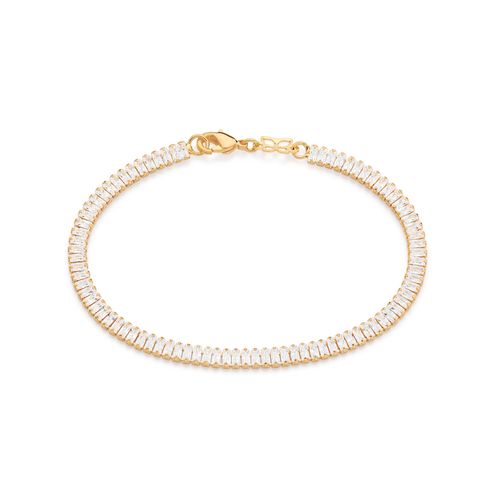 PULSEIRA RIVIERA BANHADA A OURO 18K COM ZIRCÔNIAS