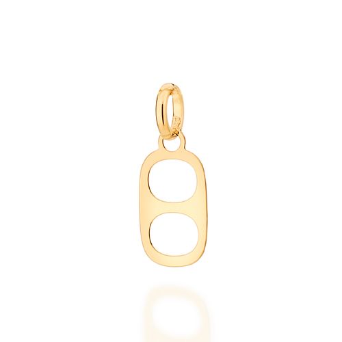 PINGENTE TAMPINHA DE LATINHA BANHADO A OURO 18K