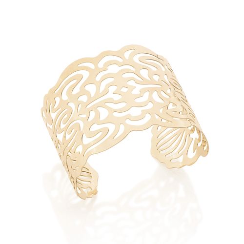 BRACELETE BANHADO A OURO 18K ESTILIZADO