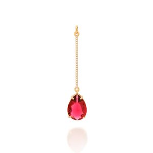 PINGENTE BANHADO A OURO 18K COM ZIRCÔNIAS E CRISTAL