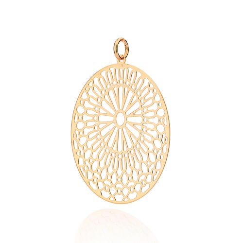 MAXI PINGENTE ARABESCOS BANHADO A OURO 18K