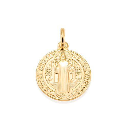 PINGENTE BANHADO A OURO 18K IMAGEM SÃO BENTO