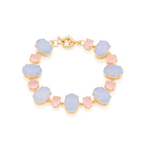 PULSEIRA PODER BANHADA A OURO 18K COM CRISTAIS