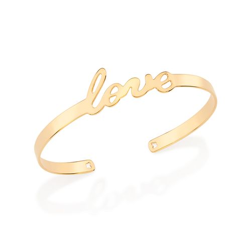 BRACELETE LOVE BANHADO A OURO 18K