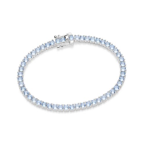 PULSEIRA RIVIERA DE PRATA MACIÇA 925 COM ZIRCÔNIAS