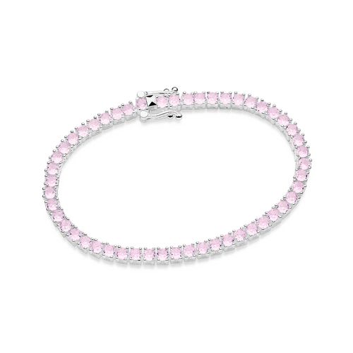 PULSEIRA RIVIERA DE PRATA MACIÇA 925 COM ZIRCÔNIAS