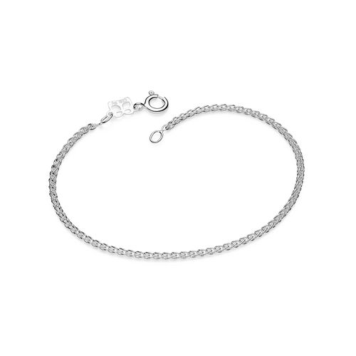 PULSEIRA ELOS DUPLOS DE PRATA MACIÇA 925