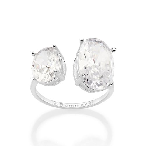 MAXI ANEL AJUSTÁVEL DE PRATA 925 COM ZIRCÔNIAS