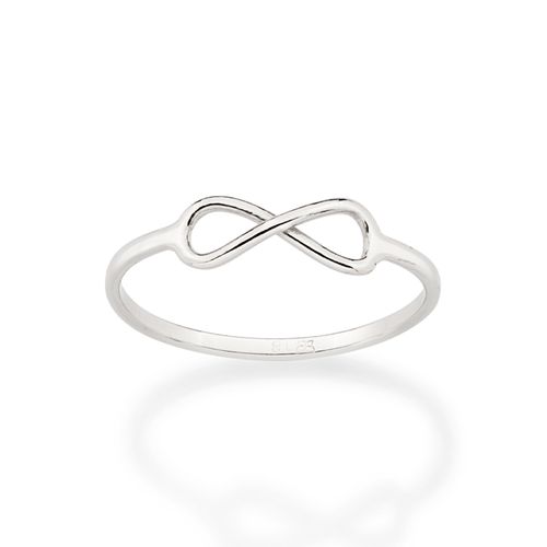 ANEL INFINITO BANHADO A PLATINA