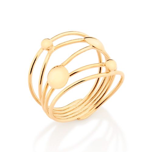 MAXI ANEL BANHADO A OURO 18K