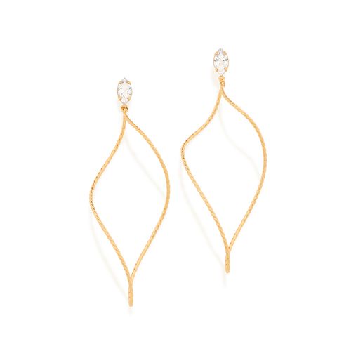 MAXI BRINCO BANHADO A OURO 18K COM ZIRCÔNIAS