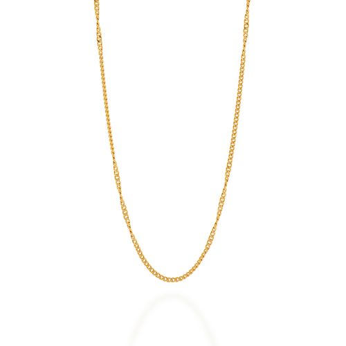 GARGANTILHA BANHADA A OURO 18K FIO GRUMET