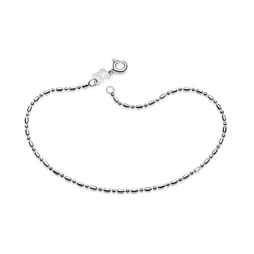 TORNOZELEIRA CANUTILHOS COM BOLAS DE PRATA MACIÇA 925