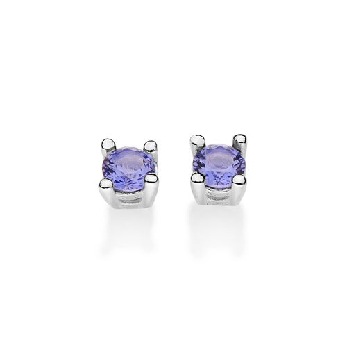 BRINCO SOLITÁRIO DE PRATA MACIÇA 925 COM ZIRCÔNIAS