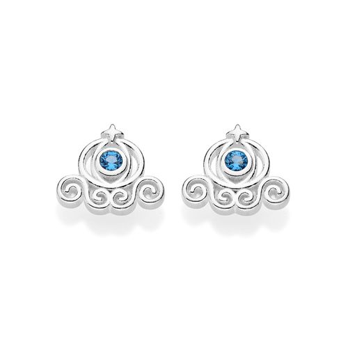 BRINCO CARRUAGEM DE PRATA MACIÇA 925 COM ZIRCÔNIAS