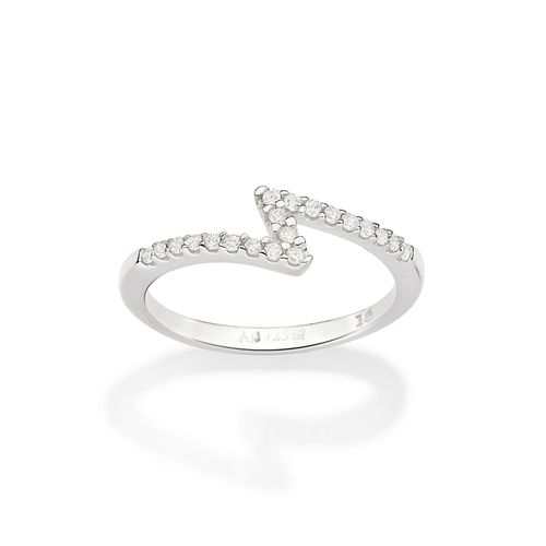 ANEL SKINNY RAIO DE PRATA 925 COM ZIRCÔNIAS