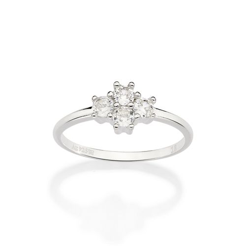 ANEL SKINNY DE PRATA 925 COM ZIRCÔNIAS