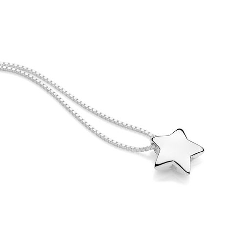 GARGANTILHA VENEZIANA ESTRELA DE PRATA MACIÇA 925