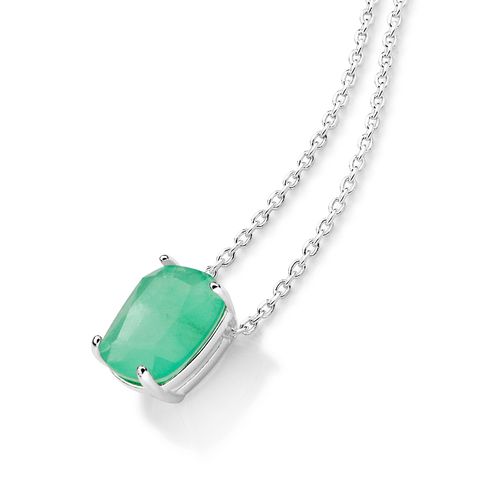 GARGANTILHA DE PRATA MACIÇA 925 COM CRISTAL FUSION TURMALINA