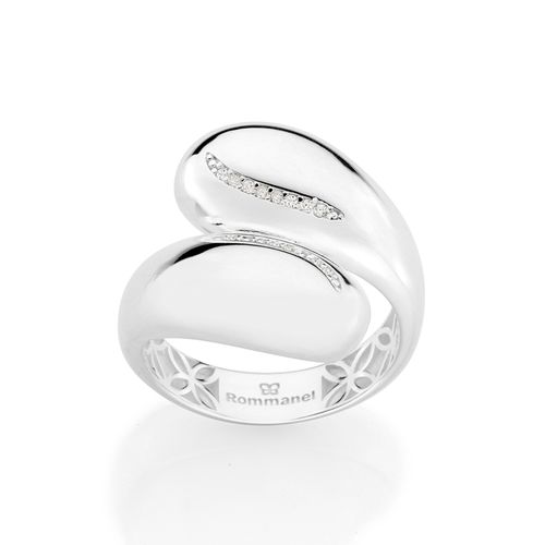 ANEL AJUSTÁVEL GOTA COM ZIRCÔNIAS DE PRATA MACIÇA 925