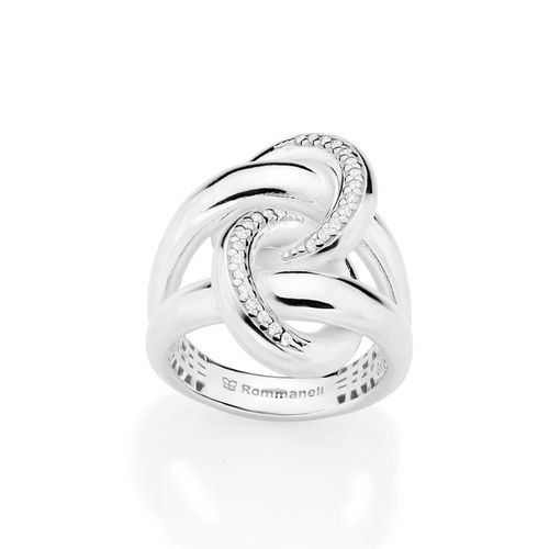 MAXI ANEL DE PRATA MACIÇA 925 COM ZIRCÔNIAS