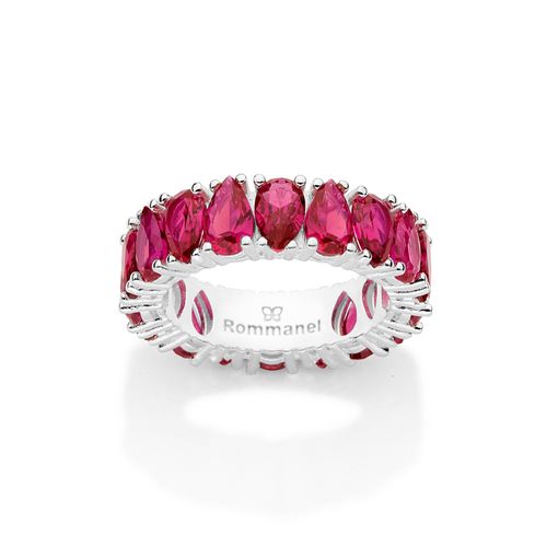 APARADOR DE PRATA MACIÇA 925 COM ZIRCÔNIAS GOTA