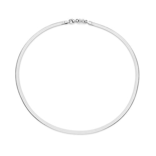 GARGANTILHA RABO DE RATO DE PRATA MACIÇA 925