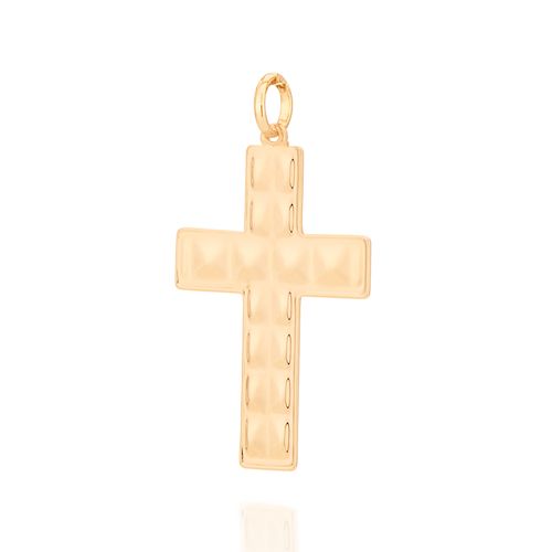 PINGENTE CRUZ BANHADO A OURO 18K