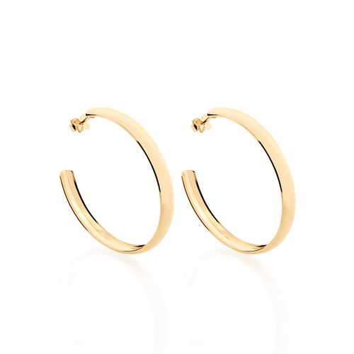 BRINCO BANHADO A OURO 18K MEIA ARGOLA