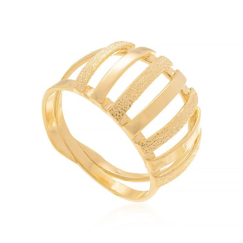 ANEL BANHADO A OURO 18K