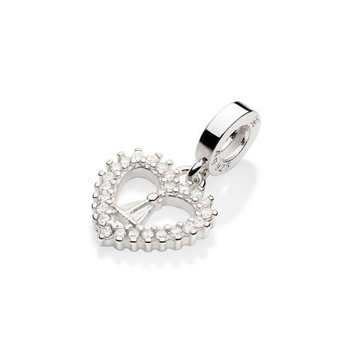 BERLOQUE CORAÇÃO COM NOSSA SENHORA APARECIDA DE PRATA 925