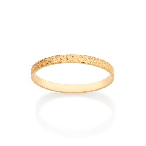 ALIANÇA DIAMANTADA BANHADA A OURO 18K