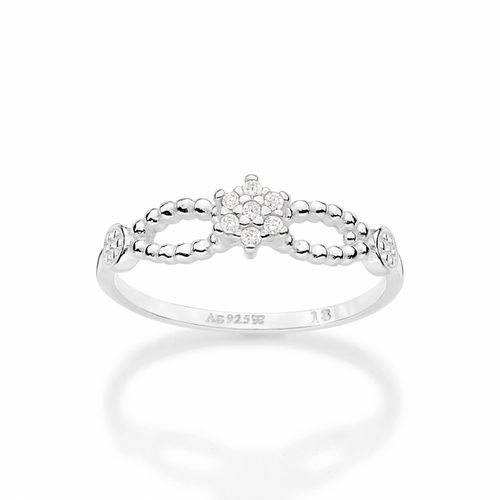 ANEL SKINNY TORCIDO DE PRATA MACIÇA 925 COM ZIRCÔNIAS