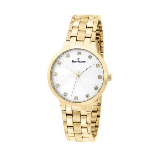 RELÓGIO ANALÓGICO SOCIAL DOURADO