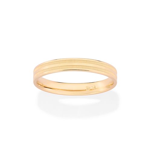 ALIANÇA BANHADA A OURO 18K
