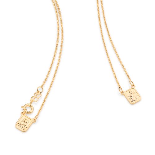 ESCAPULÁRIO  UNISEX  BANHADO A OURO 18K