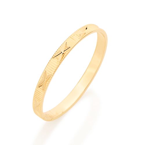 ALIANÇA BANHADA A OURO 18K