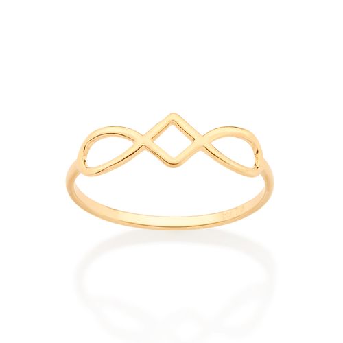 ANEL SKINNY INFINITO BANHADO A OURO 18K