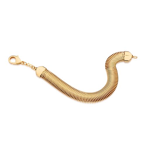 PULSEIRA RABO DE RATO BANHADA A OURO 18K