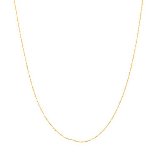 GARGANTILHA BANHADA A OURO 18K FIO TORCIDO DIAMANTADO