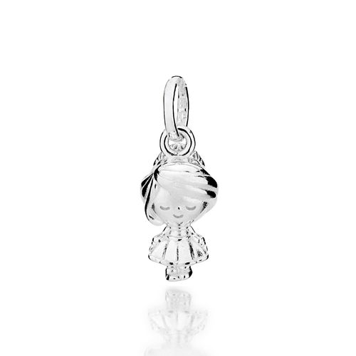 PINGENTE MENINA DE PRATA 925