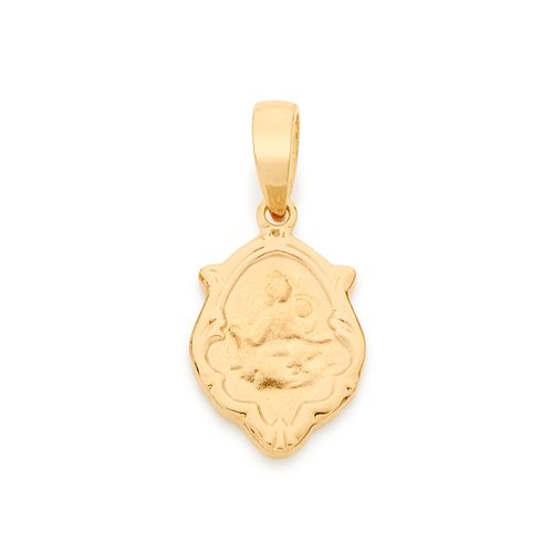 PINGENTE BANHADO A OURO 18K MEDALHA SANTOS