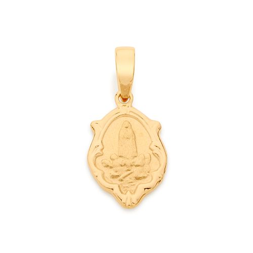 PINGENTE BANHADO A OURO 18K MEDALHA SANTOS