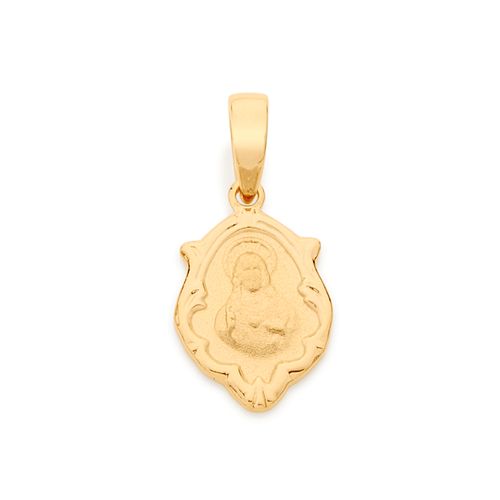 PINGENTE BANHADO A OURO 18K MEDALHA SANTOS