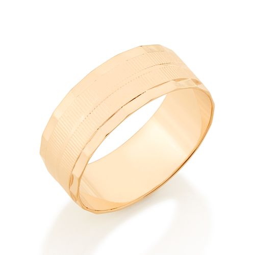 ALIANÇA BANHADA A OURO 18K