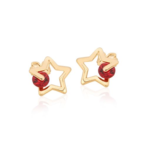 BRINCO BANHADO A OURO 18K COM CRISTAIS
