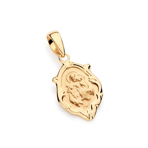 PINGENTE BANHADO A OURO 18K MEDALHA SANTOS