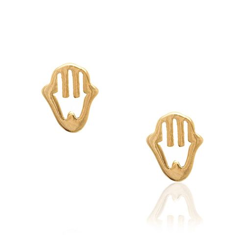 BRINCO MÃOS BANHADO A OURO 18K